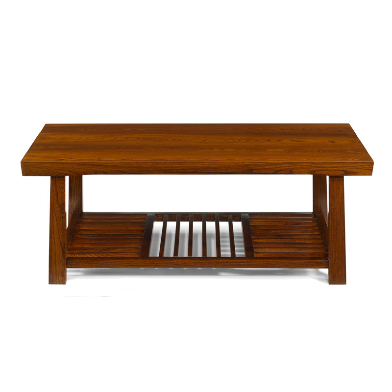 Brassfield Coffee Table with Magazine Rack