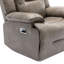 Fauteuil inclinable manuel et pivotant à 360 ° avec bande lumineuse à DEL pour salon, chambre à coucher, gris-1642357728