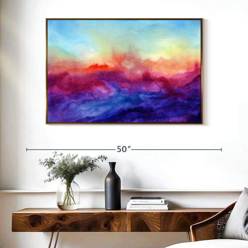 Arpège, Cadre flottant doré, 40 po x 27 po