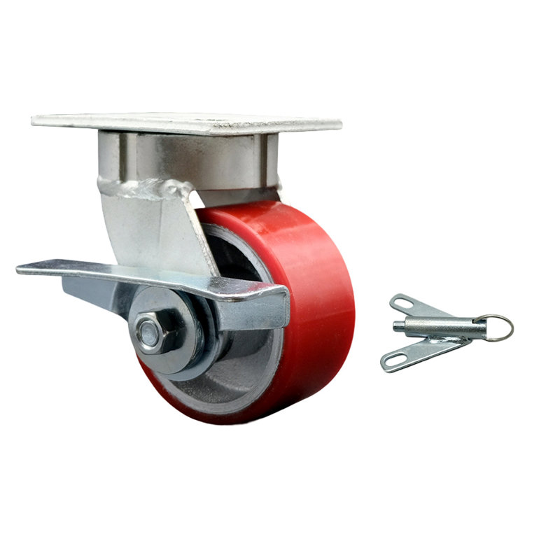 Kingpinless Caster, Red