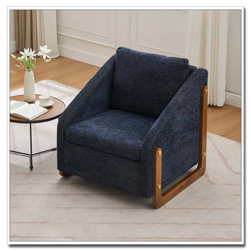 Fauteuil en chenille, Bleu