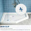 Base de douche antidérapante - ABS durable, bonde centrale, surface texturée, certifiée CUPC et certifiée par la Safety Association, légère, avec trousse de bonde incluse - idéale pour la rénovation de salle de bain
