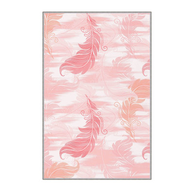 Tapis de haute qualité imprimé en 3D (2,6 x 4,0 pi), 100% polyester, d'une hauteur de poils de 0,3 po | Pois antibactérien et antidérapant en feutre de PVC | Lavable à la machine, conception élégante pour le salon, la chambre à coucher et le bureau