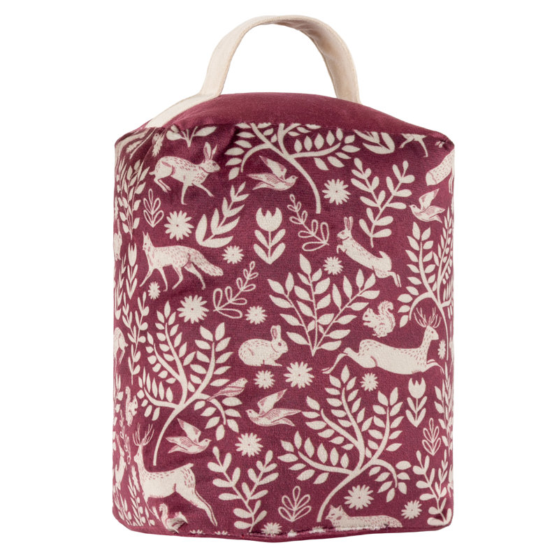 Skandi Woodland Polyester Weighted Floor Stop