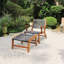 Chaise de patio avec repose-pieds Fedele