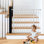 29.5"-40.5" Safety Gate For Stairs, Baby Gate Auto Close Dog Gates For Doorways