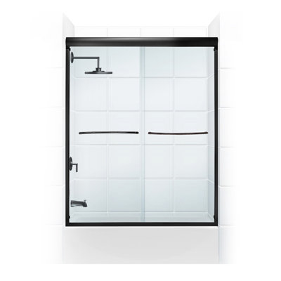 Porte de baignoire coulissante sans cadre l 60 po x H 58 po Paragon Series