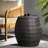 14.00" Grey Outdoor Side Table, Iron Build, Date Design Table , Grey, Strong Frame, No Assembly Needed-723665852