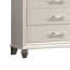 Commode en bois massif à 5 tiroirs Jolynda