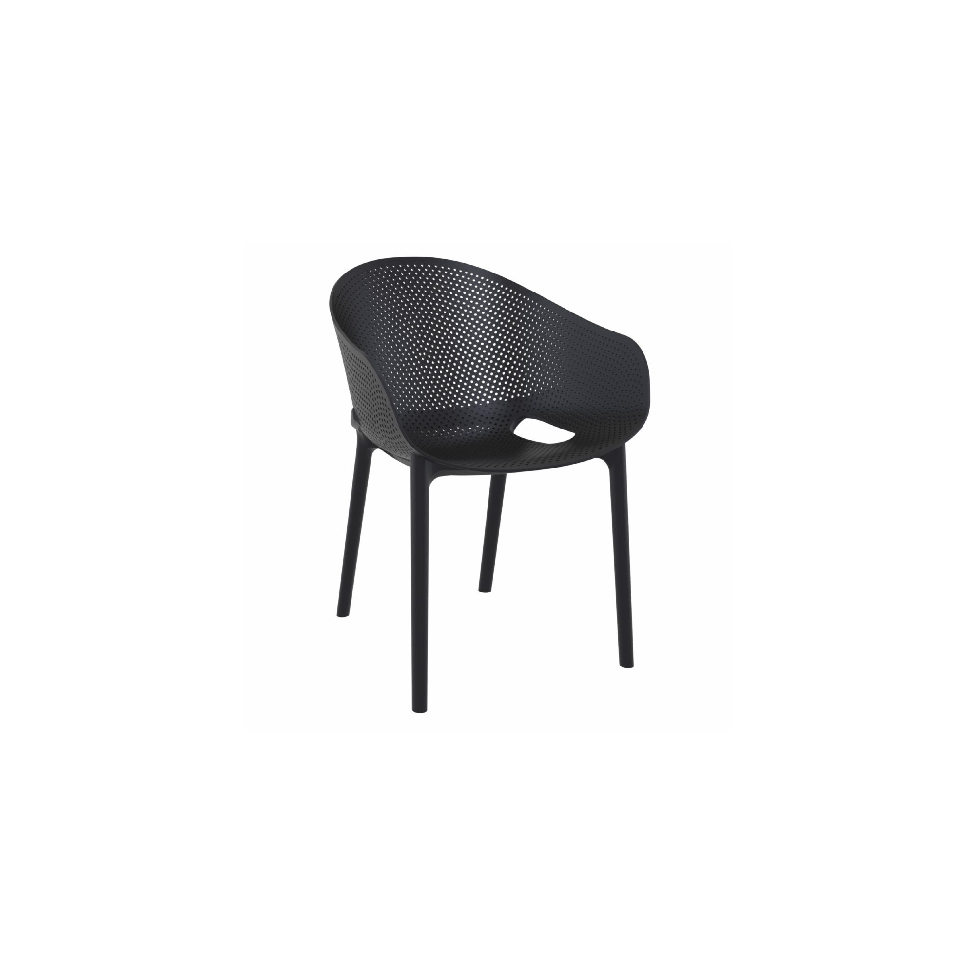 Farrah Square 2 - Person Bistro Set, Black