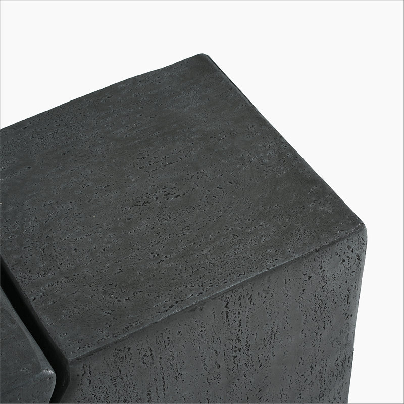 Ensemble de 2 tables d'appoint, tables d'appoint de patio, tables de bout rectangulaires pour l'intérieur et l'extérieur