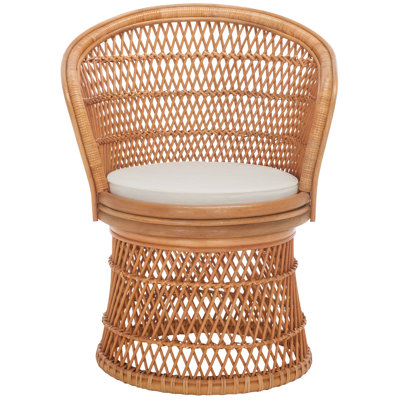 Fauteuil d'appoint pivotant avec coussin Rochellt