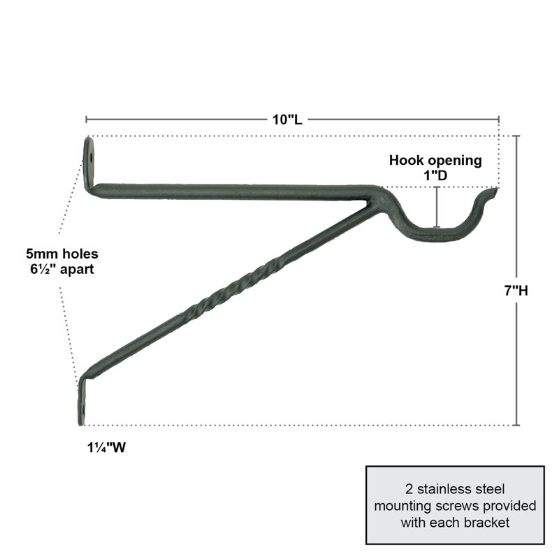 Metal Weather Resistant Bracket Plant Stand