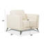 Fauteuil en cuir crème de Valence (assemblé)-133588602