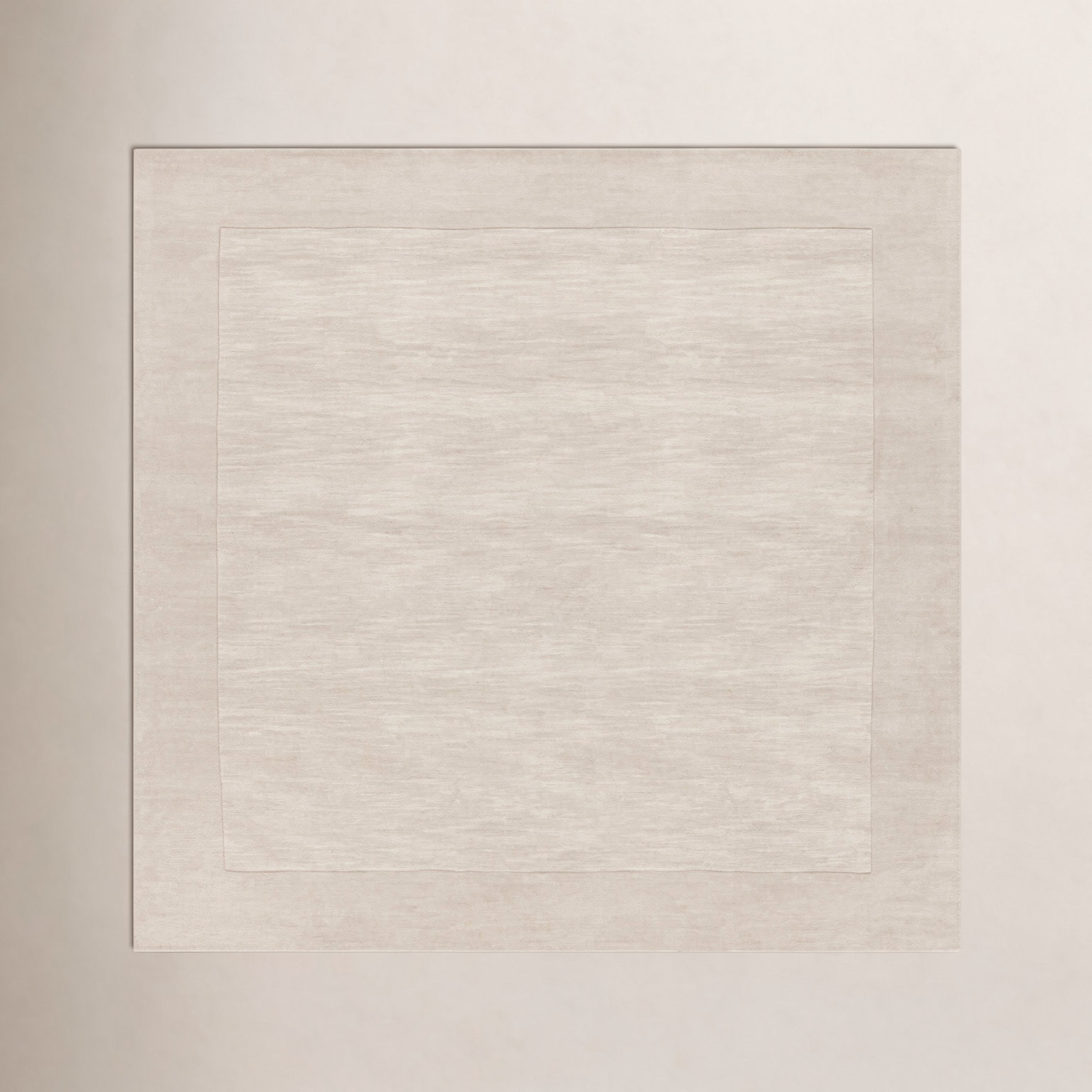 Dolma Cream Khaki Hand-Loomed Rug, Square 9'9"