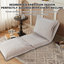 Fauteuil convertible convertible: canapé-lit avec dossier réglable et coussins-242109875