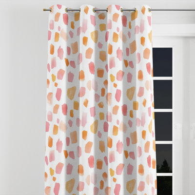 Contemporary Boho Window curtains - Boho Baldewijn Grommet Curtain - 1 Panel