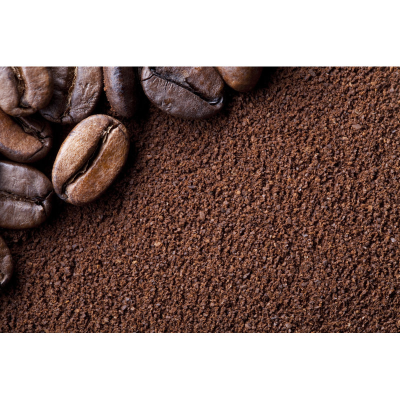 Coffee Beans by Malerapaso - No Frame Print on Canvas, 51cm H x 76cm W