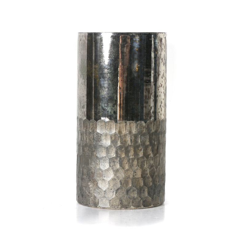 Glass Tabletop Votive Holder, 9" H x 4" W x 4" D
