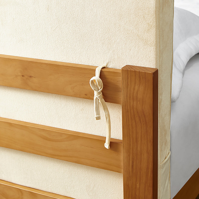 Rainha Upholstered Panel Headboard, Ivory