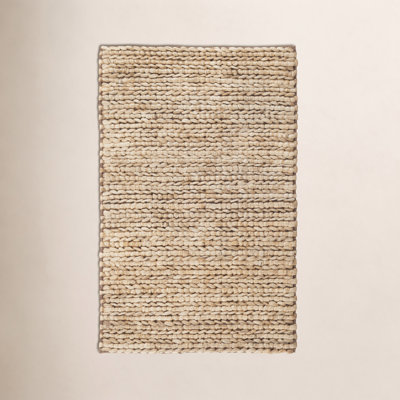 Jute Woven Natural Hand-Woven Jute Rug