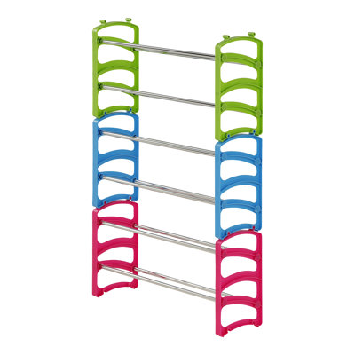 18 Pair Stackable Shoe Rack