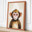 Chimpanzee Gaze Modern - Wrapped Canvas-835503570-835503579