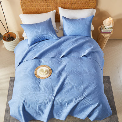 Ensemble de courtepointe Ensemble de housse de couette classique - ensemble de couvre-lit doux pour toutes les saisons, édredon mince de luxe, couverture matelassée chaude avec taies décoratives