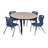 Kee Round Breakroom Table and 12" Chair Set-73411881-93832782-73411877
