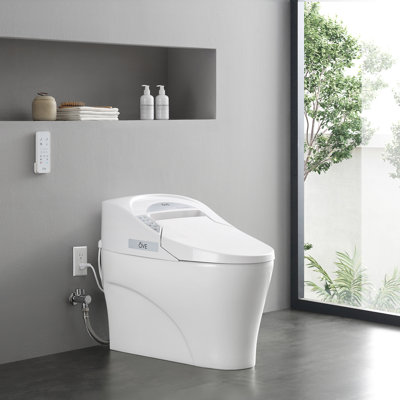Toilette allongée une pièce Yosemite 1,27 GPF (économe en eau) (siège inclus)