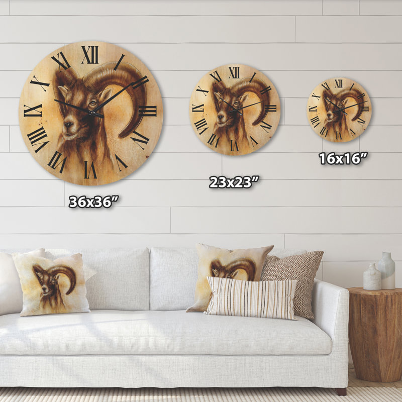 Horloge murale en bois, Moyen