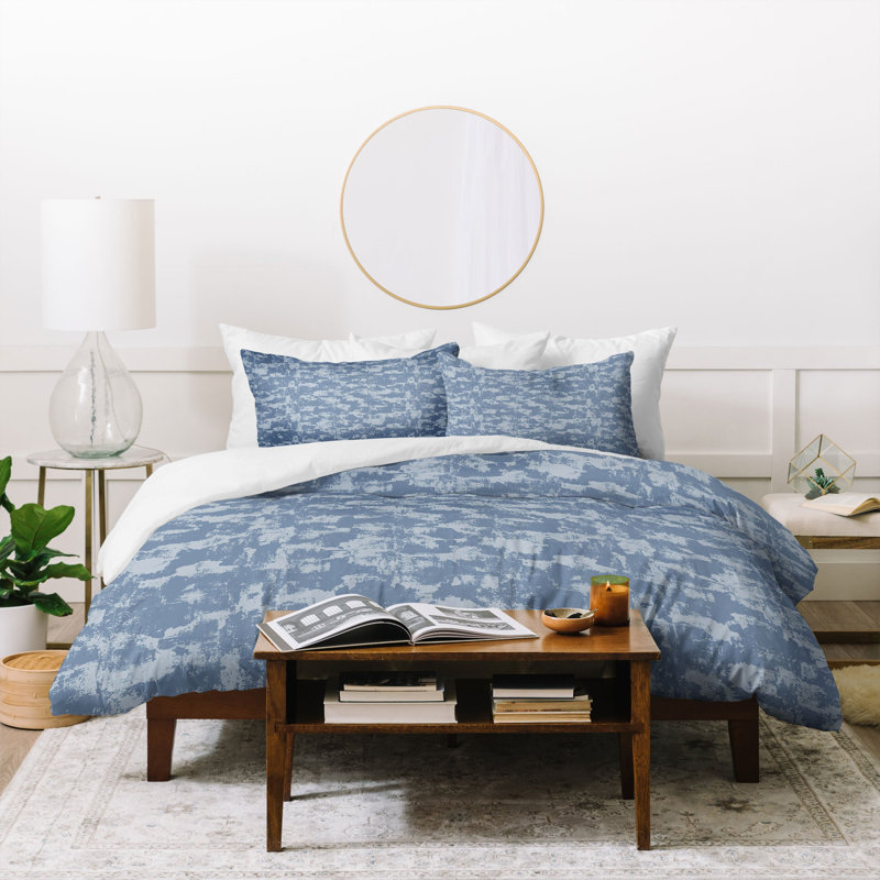 Couette simple Wagner Campelo Sands, Housse de couette très grand et 2 taies, Bleu