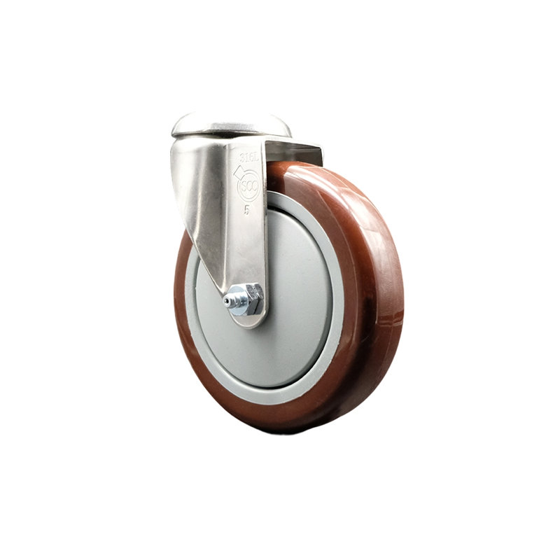 Polyurethane Casters, Maroon