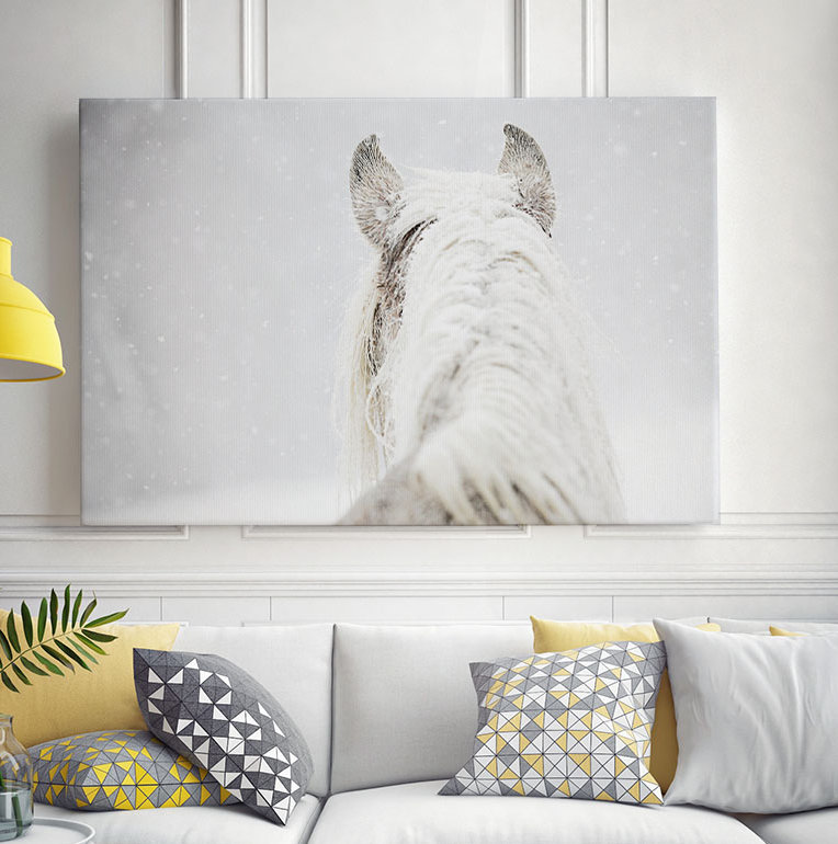 « winter dreaming », reproduction de photo sur toile, H 11 po x l 14 po x P 2 po