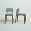 Chaise d'appoint rembourrée Boston bleu sarcelle Boston-1106383450
