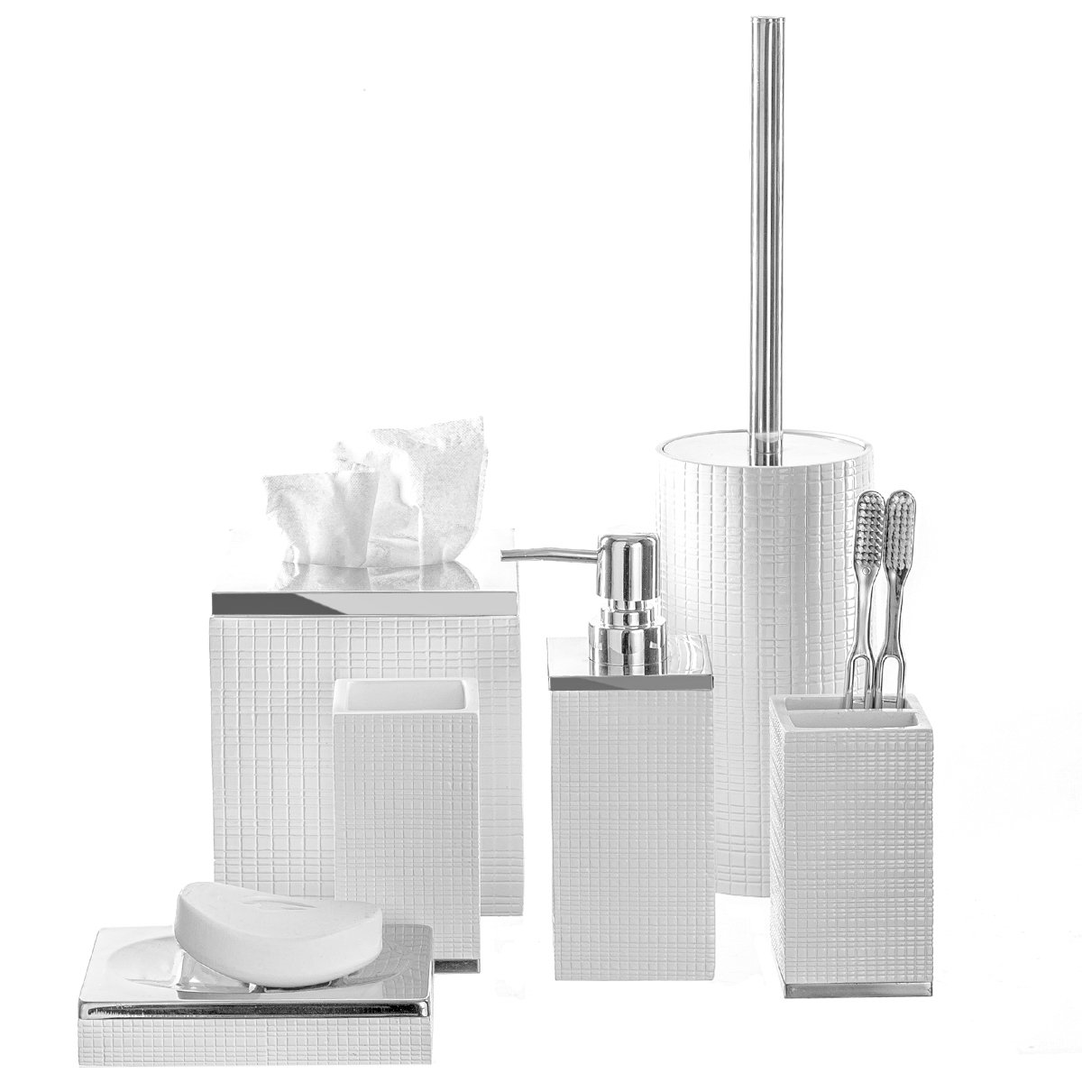 Creative Scents Estella 4 Piece Bathroom Accessory Set & Reviews