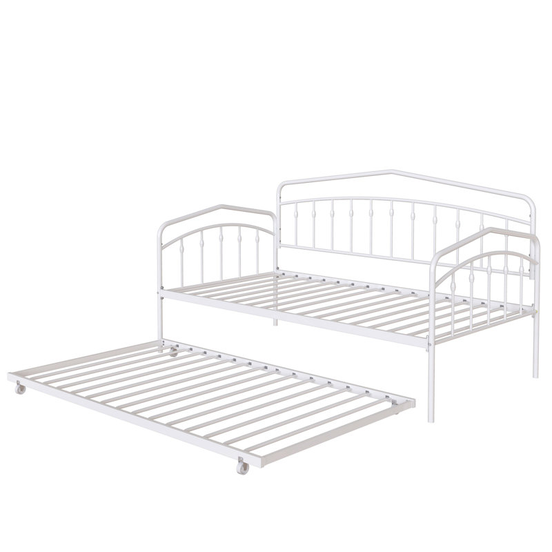 Cemre Metal Daybed, White