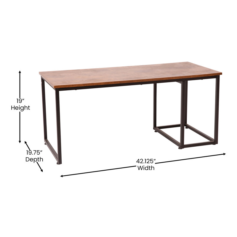 2 Piece Modern Nesting Coffee Table Set with Storage Drawer and Sled Base Metal Frames