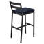 Tabouret de bar Chelsea avec structure en aluminium thermolaqué et coussin amovible-105653553