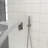 Brushed Nickel 12 Inch Wall Mounted Dual Shower System, Balanced Valve, Rainfall And Handheld, 360° Adjustable Spray Pattern For Personalized Showers Square System With Finish, Rough - In Handheld