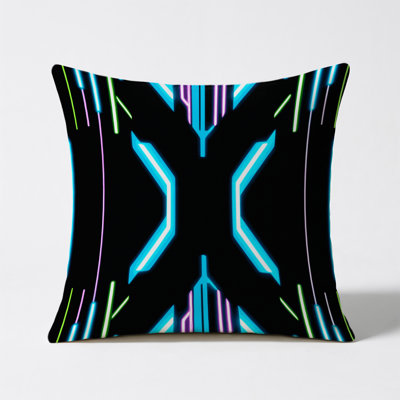 Spectral Overlay Indoor And Outdoor Throw Pillow