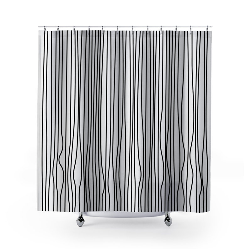 Coco Shower Curtain, Black