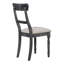 Chaises d'appoint brun clair et gris patiné