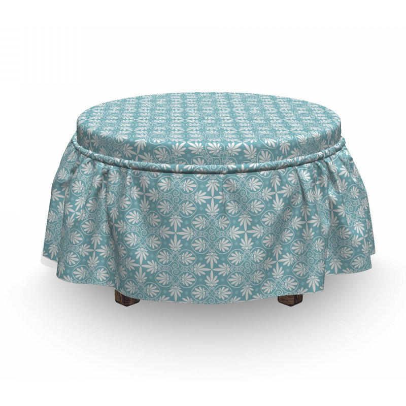 Box Cushion Ottoman Slipcover