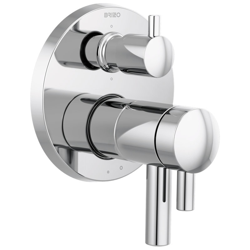 Odin® TempAssure® Thermostatic Valve with Integrated 6-Function Diverter Trim, Chrome