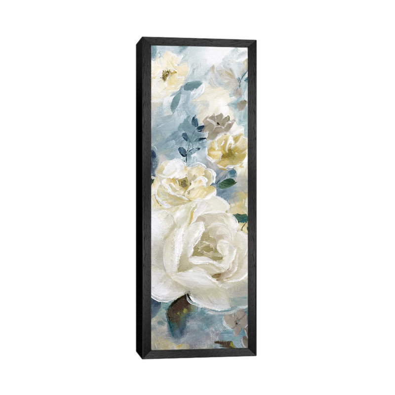 Simple Bright And Bold Detail II by Nan - Panoramic Painting on Canvas, Black Framed Canvas, 152.4 cm H x 50.8 cm W
