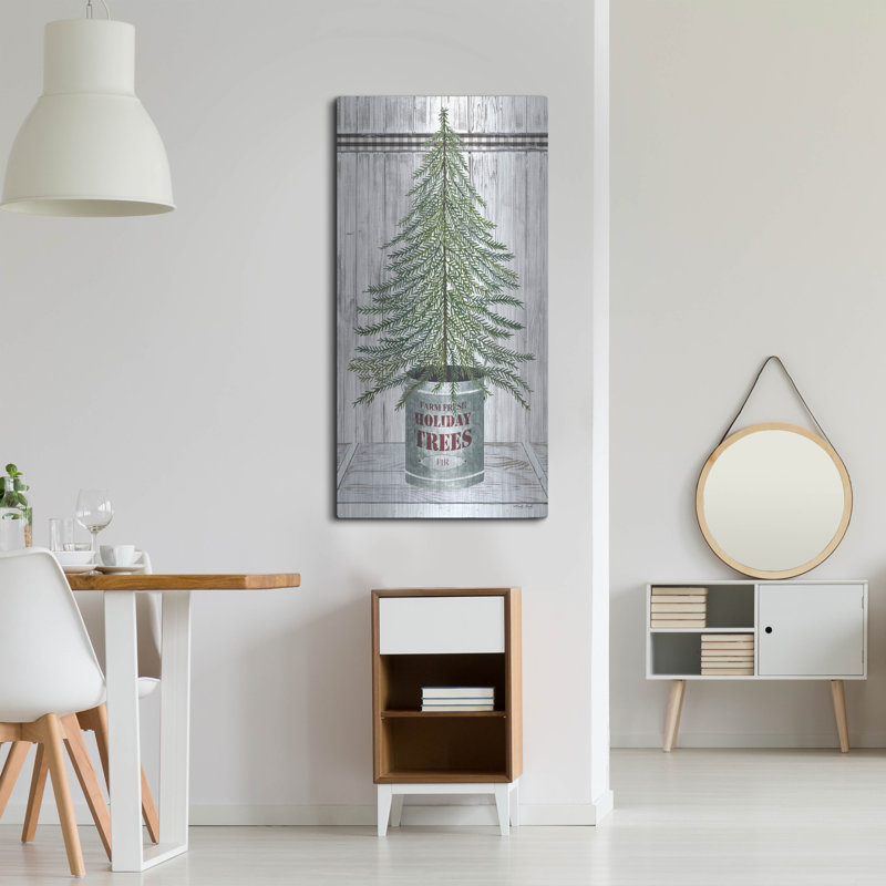 «Galvanized Pot Fir» par Cindy Jacobs, art mural en métal, H 48 po x l 24 po
