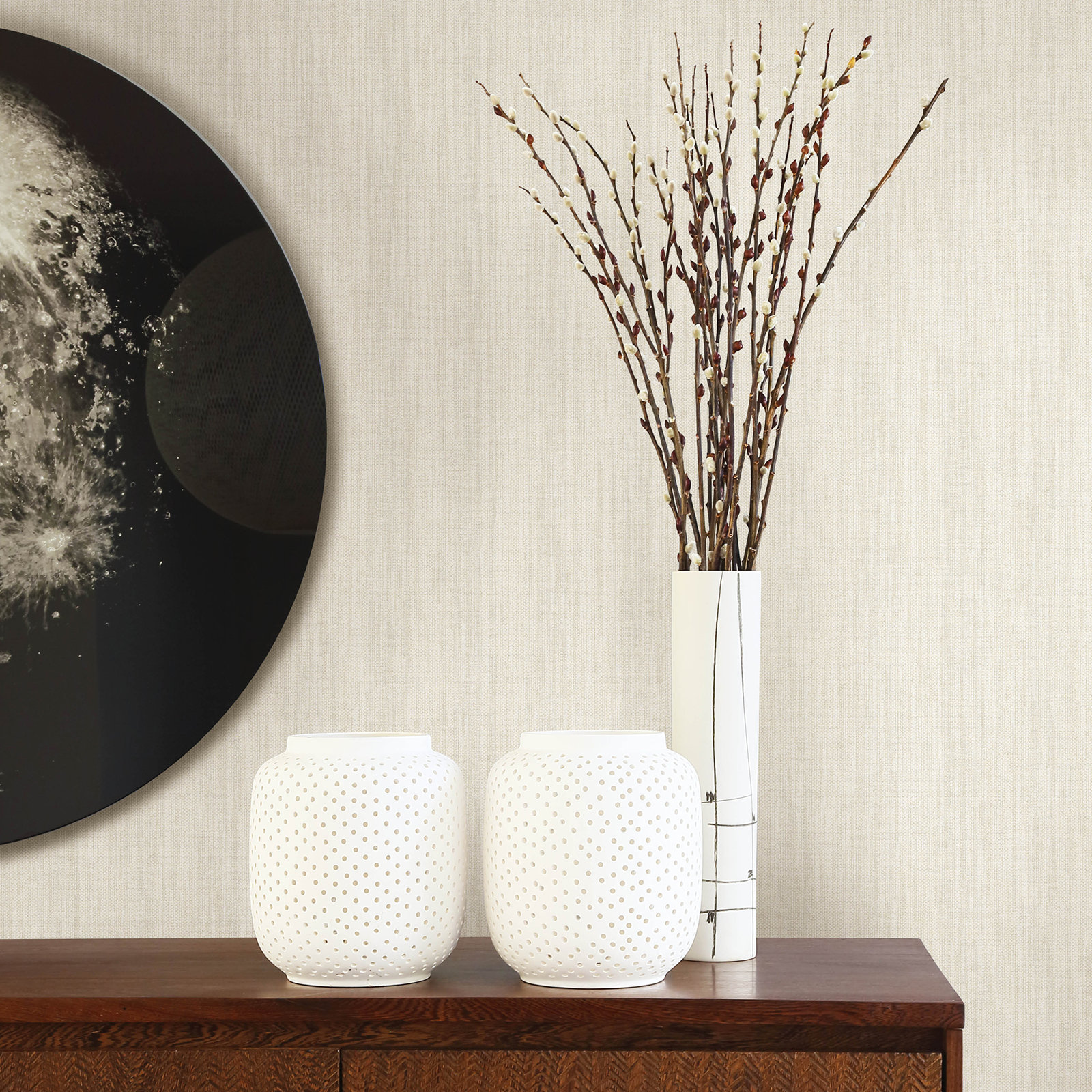Kimpel Wallpaper, Off White