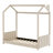 Searsboro  Velvet House Bed Wood Bed-1431068800-1431068807