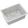 Quartz 24-5/8" x 18-1/2" x 9-1/2" Undermount Kitchen Sink with Basket Strainer